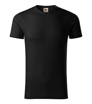 Черна мъжка тениска от органичен памук Native снимка
