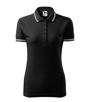 Черна дамска блуза с контрастни кантове Urban снимка