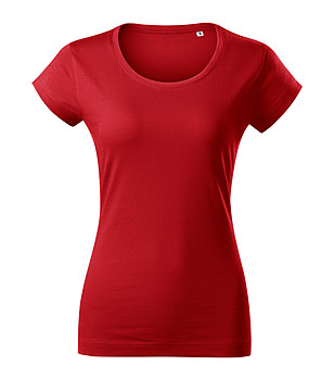 Памучна дамска тениска в червено Viper снимка