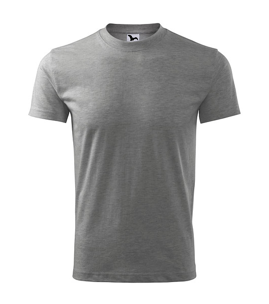 Unisex памучна тениска в сив меланж Classic снимка
