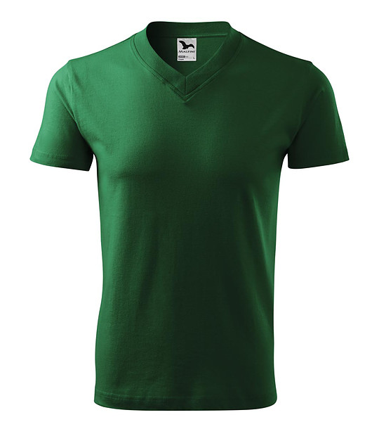 Мъжка памучна тениска в зелено Africa снимка