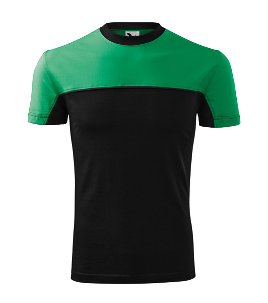 Мъжка памучна тениска в черно и зелено Bruno снимка