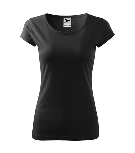 Дамска памучна тениска в черно Ness снимка