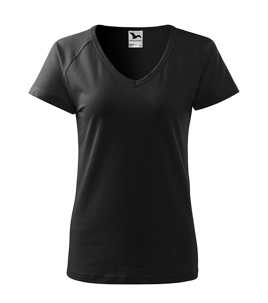 Дамска памучна тениска в черно Dream снимка