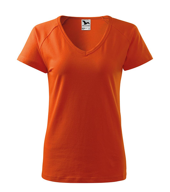 Дамска памучна тениска в оранжево Dream снимка