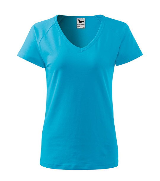 Дамска памучна тениска в синьо Dream снимка