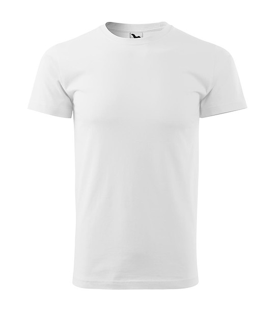 Мъжка бяла памучна тениска Zan снимка