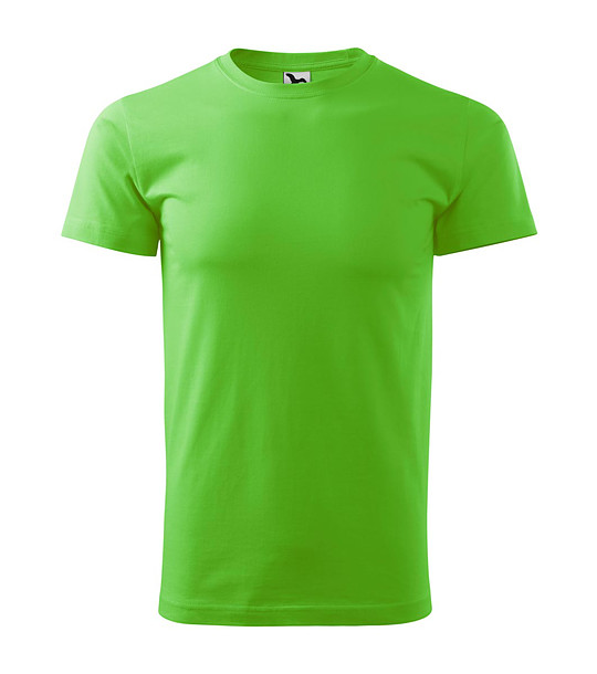 Мъжка памучна зелена тениска Zan снимка