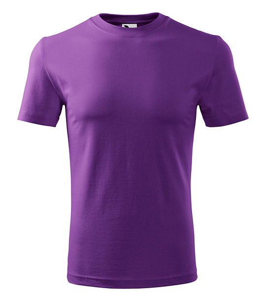 Мъжка лилава тениска от памук Classic снимка