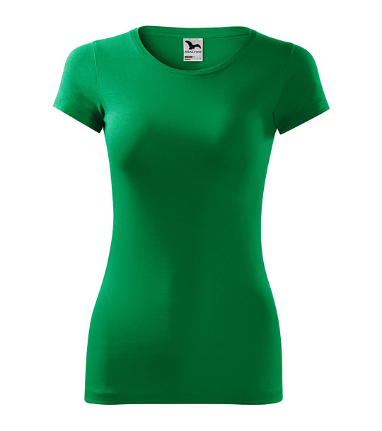Зелена дамска тениска от памук Glance снимка