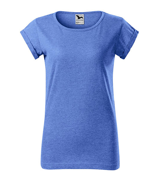 Дамска тениска в син меланж Alisha снимка