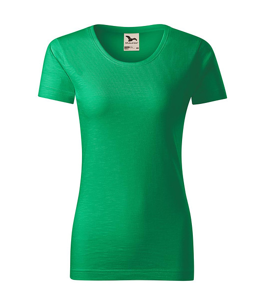 Зелена дамска тениска от органичен памук Native снимка