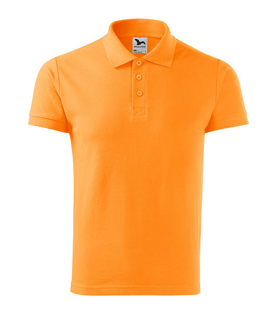 Памучна мъжка оранжева блуза Heavy снимка