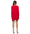 Червена рокля от фино плетиво Hestia-1 снимка