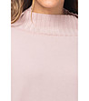 Дамска плетена блуза в бледорозово Helen-3 снимка