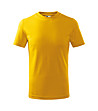 Жълта памучна детска тениска Jim-0 снимка