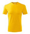 Unisex памучна тениска в жълто Classic-0 снимка