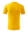 Unisex памучна тениска в жълто Classic-1 снимка