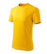 Unisex памучна тениска в жълто Classic-2 снимка