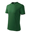 Unisex памучна тениска в зелено Classic-2 снимка