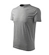 Unisex памучна тениска в сив меланж Classic-2 снимка