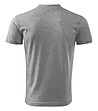 Мъжка памучна тениска в сив меланж Africa-1 снимка