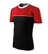 Мъжка памучна тениска в черно и червено Bruno-2 снимка