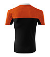 Мъжка памучна тениска в черно и оранжево Bruno-1 снимка