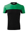 Мъжка памучна тениска в черно и зелено Bruno-0 снимка