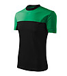 Мъжка памучна тениска в черно и зелено Bruno-2 снимка