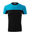 Мъжка памучна тениска в черно и синьо Bruno-0 снимка