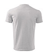 Unisex памучна тениска в светлосив меланж Heaver-1 снимка