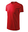 Unisex памучна тениска с V-образно деколте в червено Heavy-2 снимка