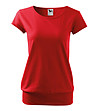 Дамска памучна тениска в червено City-0 снимка