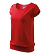 Дамска памучна тениска в червено City-2 снимка