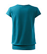 Дамска памучна тениска в цвят тюркоаз City-1 снимка