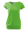 Дамска памучна тениска в зелено City-0 снимка