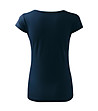 Дамска памучна тениска в тъмносиньо Ness-1 снимка