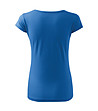 Дамска памучна тениска в синьо Ness-1 снимка