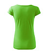 Дамска памучна тениска в зелен нюанс Ness-1 снимка