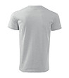 Мъжка памучна тениска в сив меланж Zan-1 снимка