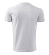 Мъжка тениска от памук в светлосив меланж Classic-1 снимка