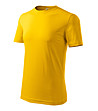 Мъжка жълта тениска от памук Classic-2 снимка