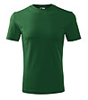 Мъжка тъмнозелена тениска от памук Classic-0 снимка