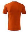 Мъжка оранжева тениска от памук Classic-1 снимка