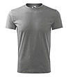 Мъжка тениска от памук в тъмносив меланж Classic-0 снимка