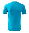 Мъжка синя тениска от памук Classic-1 снимка