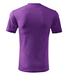 Мъжка лилава тениска от памук Classic-1 снимка