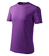 Мъжка лилава тениска от памук Classic-2 снимка