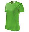 Светлозелена дамска памучна тениска с обло деколте Classic-2 снимка